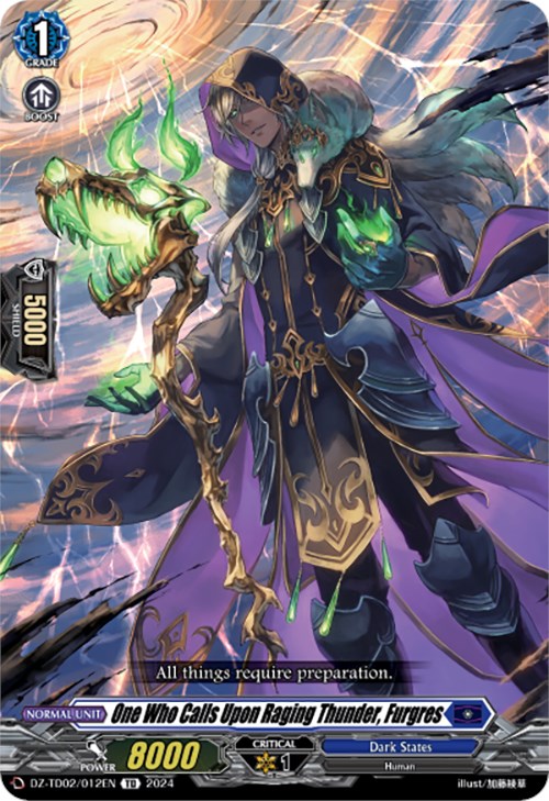 Image of One Who Calls Upon Raging Thunder, Furgres (DZ-TD02/012EN) [Start Up Trial Deck: Dark States]