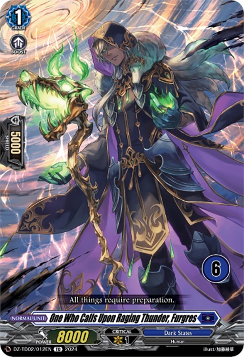 Image of One Who Calls Upon Raging Thunder, Furgres (6) (DZ-TD02/012EN) [Start Up Trial Deck: Dark States]