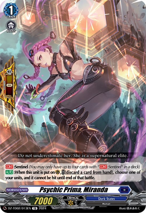 Image of Psychic Prima, Miranda (DZ-TD02/013EN) [Start Up Trial Deck: Dark States]