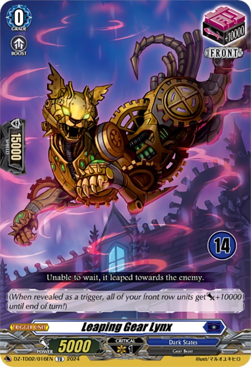 Image of Leaping Gear Lynx (14) (DZ-TD02/016EN) [Start Up Trial Deck: Dark States]