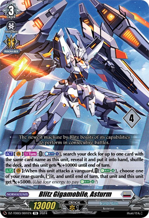 Image of Blitz Gigamobile, Asturm (4) (DZ-TD03/001EN) [Start Up Trial Deck: Brandt Gate]