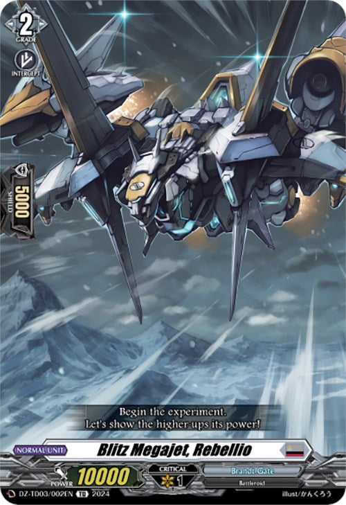 Image of Blitz Megajet, Rebellio (DZ-TD03/002EN) [Start Up Trial Deck: Brandt Gate]