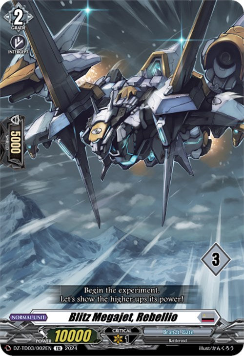 Image of Blitz Megajet, Rebellio (3) (DZ-TD03/002EN) [Start Up Trial Deck: Brandt Gate]