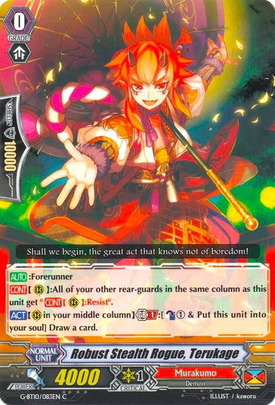 Image of Robust Stealth Rogue, Terukage (G-BT10/083EN) [Raging Clash of the Blade Fangs]