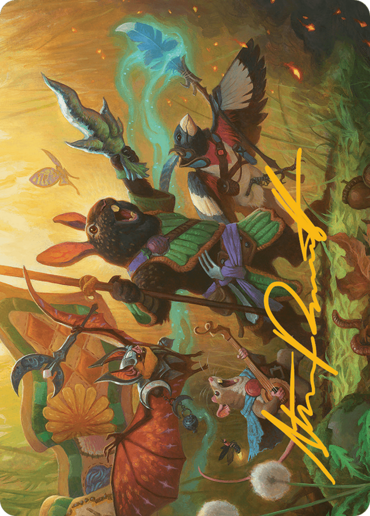 Image of Valley Questcaller Art Card (Gold-Stamped Signature) [Bloomburrow Art Series]