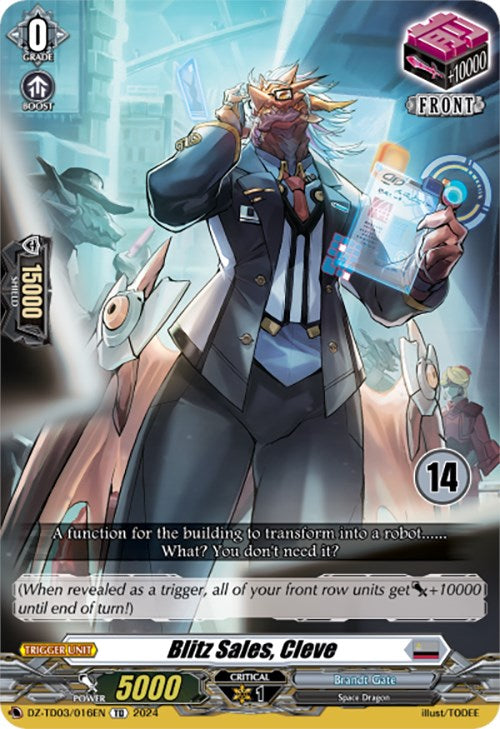 Image of Blitz Sales, Cleve (14) (DZ-TD03/016EN) [Start Up Trial Deck: Brandt Gate]
