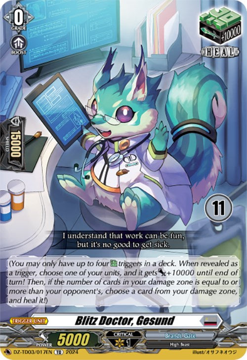 Image of Blitz Doctor, Gesund (11) (DZ-TD03/017EN) [Start Up Trial Deck: Brandt Gate]