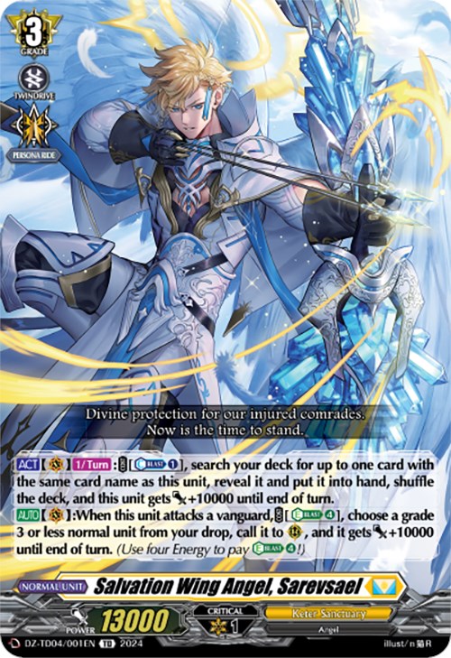 Image of Salvation Wing Angel, Sarevsael (DZ-TD04/001EN) [Start Up Trial Deck: Keter Sanctuary]