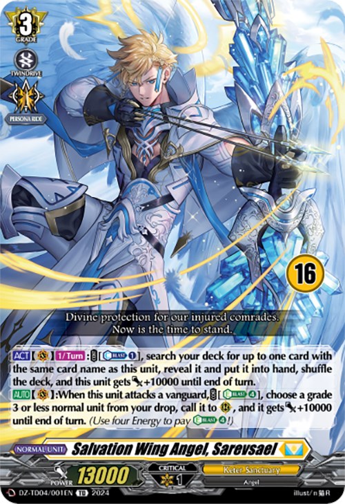 Image of Salvation Wing Angel, Sarevsael (16) (DZ-TD04/001EN) [Start Up Trial Deck: Keter Sanctuary]