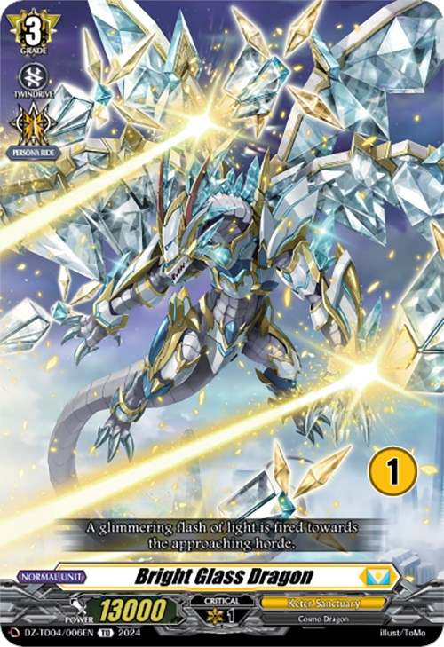 Image of Bright Glass Dragon (1) (DZ-TD04/006EN) [Start Up Trial Deck: Keter Sanctuary]