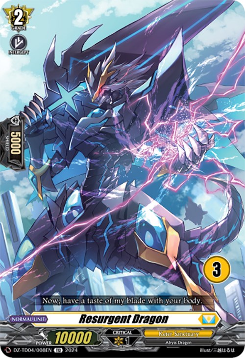 Image of Resurgent Dragon (3) (DZ-TD04/008EN) [Start Up Trial Deck: Keter Sanctuary]
