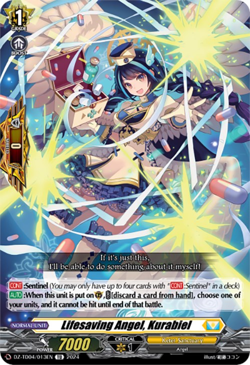 Image of Lifesaving Angel, Kurabiel (DZ-TD04/013EN) [Start Up Trial Deck: Keter Sanctuary]