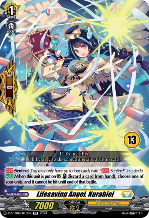 Image of Lifesaving Angel, Kurabiel (13) (DZ-TD04/013EN) [Start Up Trial Deck: Keter Sanctuary]