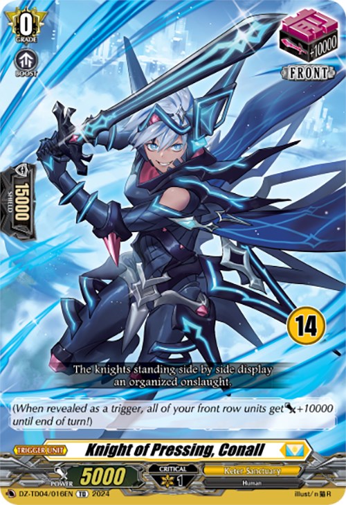 Image of Knight of Pressing, Conall (14) (DZ-TD04/016EN) [Start Up Trial Deck: Keter Sanctuary]