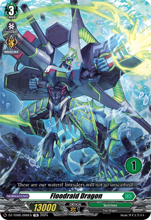 Image of Floodraid Dragon (1) (DZ-TD05/006EN) [Start Up Trial Deck: Stoicheia]
