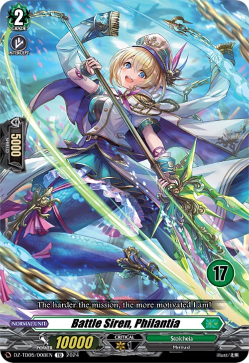Image of Battle Siren, Philantia (17) (DZ-TD05/008EN) [Start Up Trial Deck: Stoicheia]