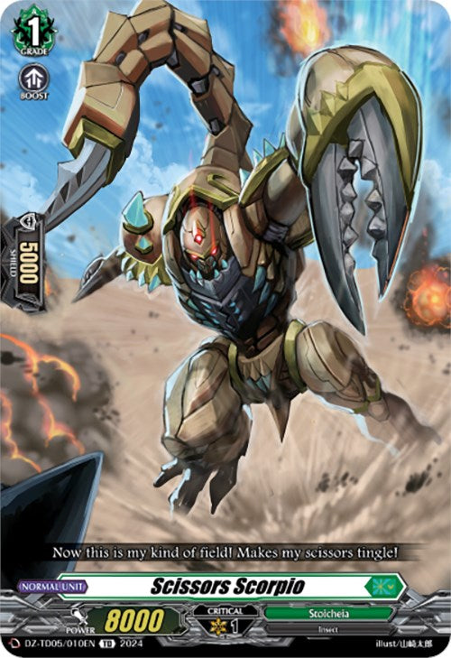 Image of Scissors Scorpio (DZ-TD05/010EN) [Start Up Trial Deck: Stoicheia]