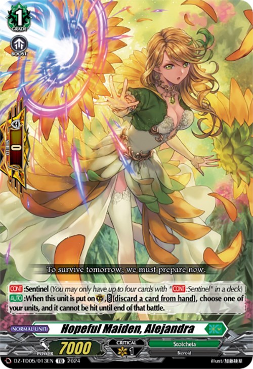 Image of Hopeful Maiden, Alejandra (DZ-TD05/013EN) [Start Up Trial Deck: Stoicheia]