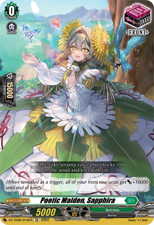 Image of Poetic Maiden, Sapphira (DZ-TD05/016EN) [Start Up Trial Deck: Stoicheia]