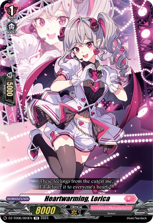 Image of Heartwarming, Lorica (DZ-TD06/003EN) [Start Up Trial Deck: Lyrical Monasterio]