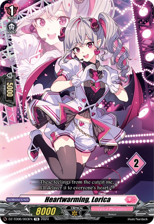 Image of Heartwarming, Lorica (2) (DZ-TD06/003EN) [Start Up Trial Deck: Lyrical Monasterio]