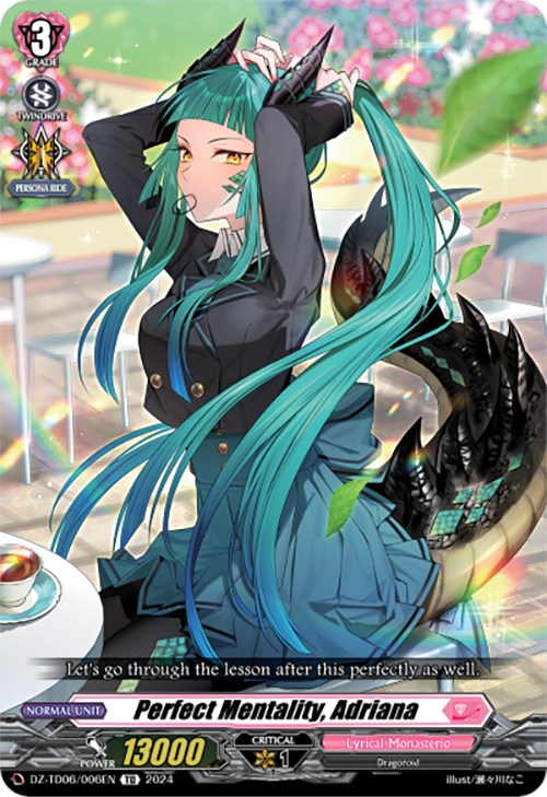 Image of Perfect Mentality, Adriana (DZ-TD06/006EN) [Start Up Trial Deck: Lyrical Monasterio]