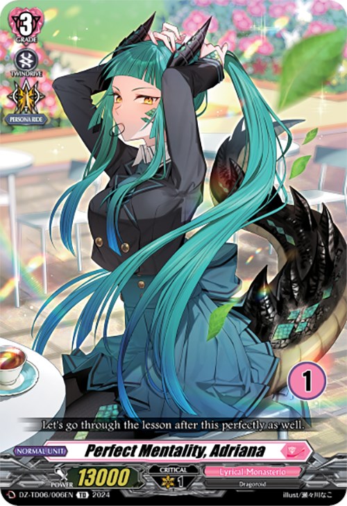Image of Perfect Mentality, Adriana (1) (DZ-TD06/006EN) [Start Up Trial Deck: Lyrical Monasterio]