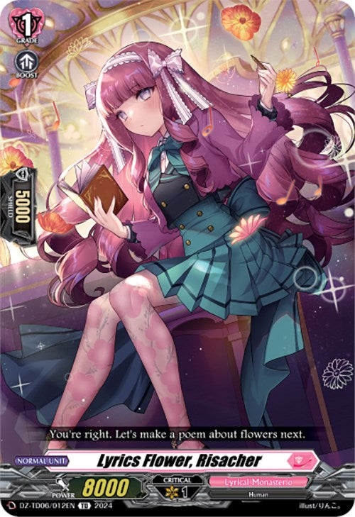Image of Lyrics Flower, Risacher (DZ-TD06/012EN) [Start Up Trial Deck: Lyrical Monasterio]
