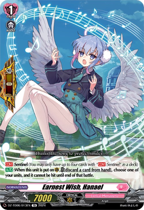 Image of Earnest Wish, Hanael (DZ-TD06/013EN) [Start Up Trial Deck: Lyrical Monasterio]