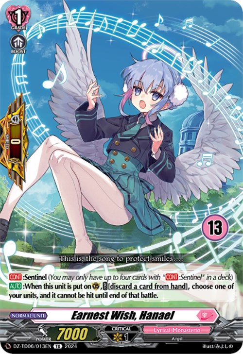 Image of Earnest Wish, Hanael (13) (DZ-TD06/013EN) [Start Up Trial Deck: Lyrical Monasterio]