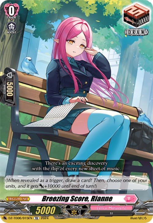 Image of Breezing Score, Rianne (DZ-TD06/015EN) [Start Up Trial Deck: Lyrical Monasterio]