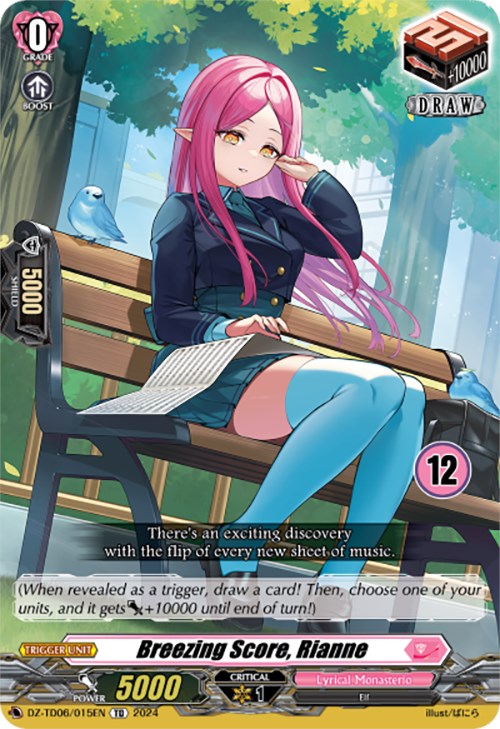 Image of Breezing Score, Rianne (12) (DZ-TD06/015EN) [Start Up Trial Deck: Lyrical Monasterio]