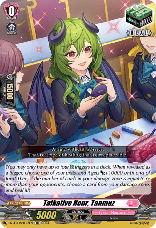 Image of Talkative Hour, Tanmuz (DZ-TD06/017EN) [Start Up Trial Deck: Lyrical Monasterio]