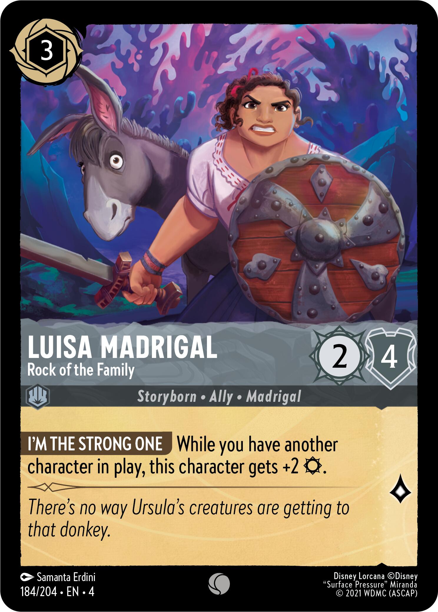 Image of Luisa Madrigal - Rock of the Family (184/204) [Ursula's Return]