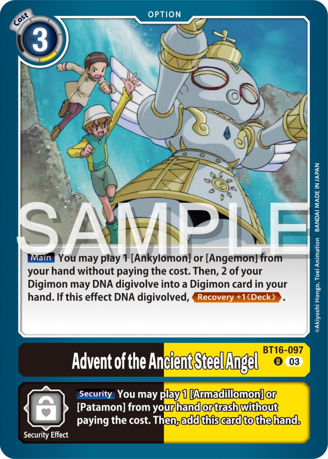Image of Advent of the Ancient Steel Angel [BT16-097] [Beginning Observer]