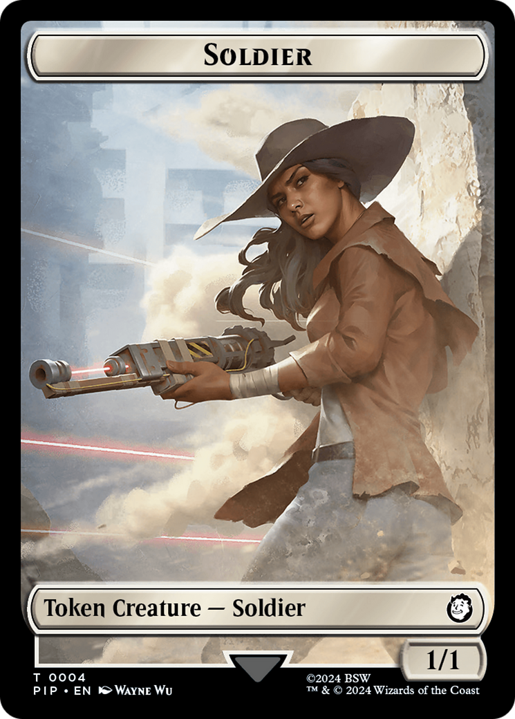 Image of Radiation // Soldier (0004) Double-Sided Token [Fallout Tokens]
