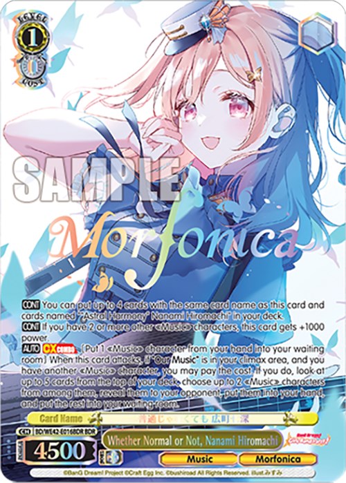 Image of Whether Normal or Not, Nanami Hiromachi (BD/WE42-E016BDR BDR) [BanG Dream! Girls Band Party! Countdown Collection]