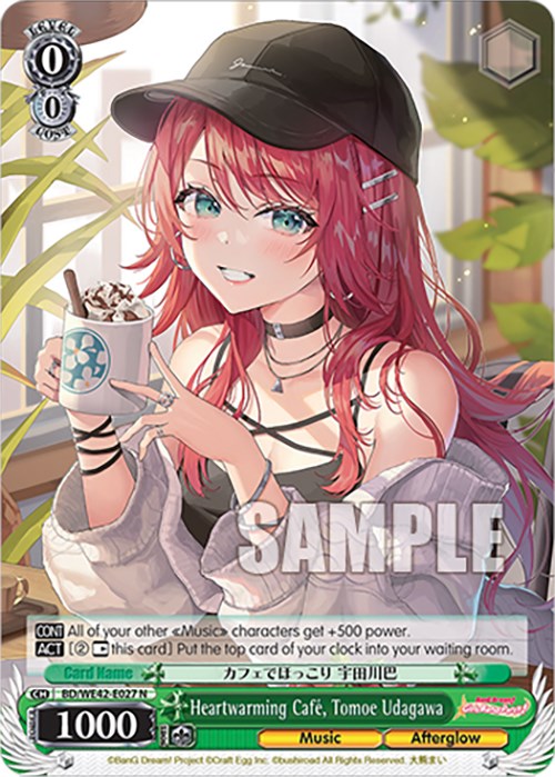 Image of Heartwarming Cafe, Tomoe Udagawa (BD/WE42-E027 N) [BanG Dream! Girls Band Party! Countdown Collection]