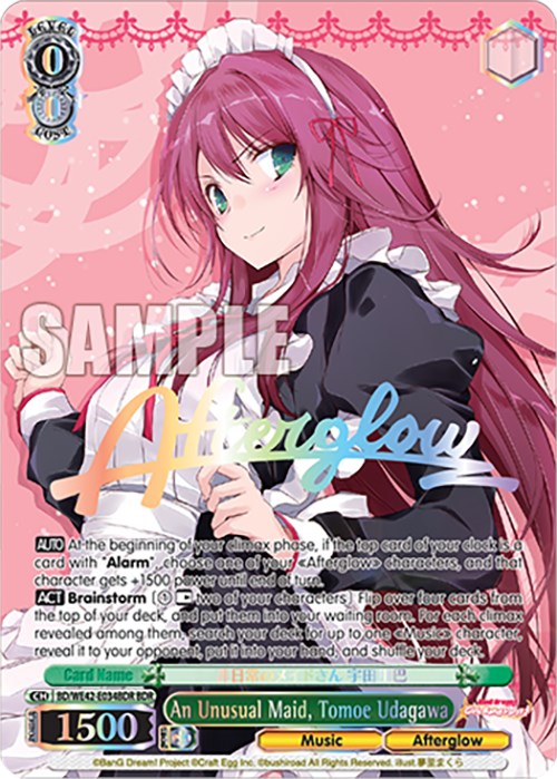 Image of An Unusual Maid, Tomoe Udagawa (BD/WE42-E034BDR BDR) [BanG Dream! Girls Band Party! Countdown Collection]