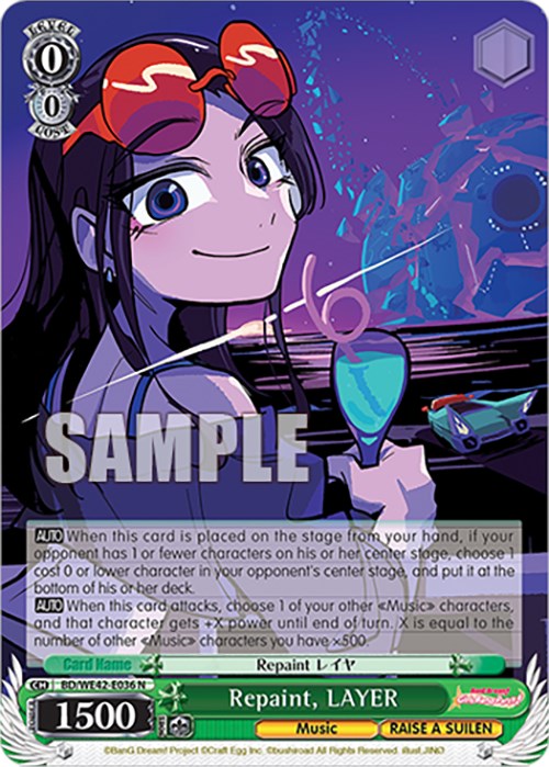 Image of Repaint, LAYER (BD/WE42-E036 N) [BanG Dream! Girls Band Party! Countdown Collection]