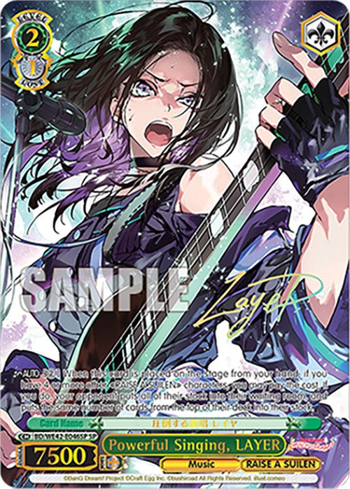 Image of Powerful Singing, LAYER (BD/WE42-E046SP SP) [BanG Dream! Girls Band Party! Countdown Collection]