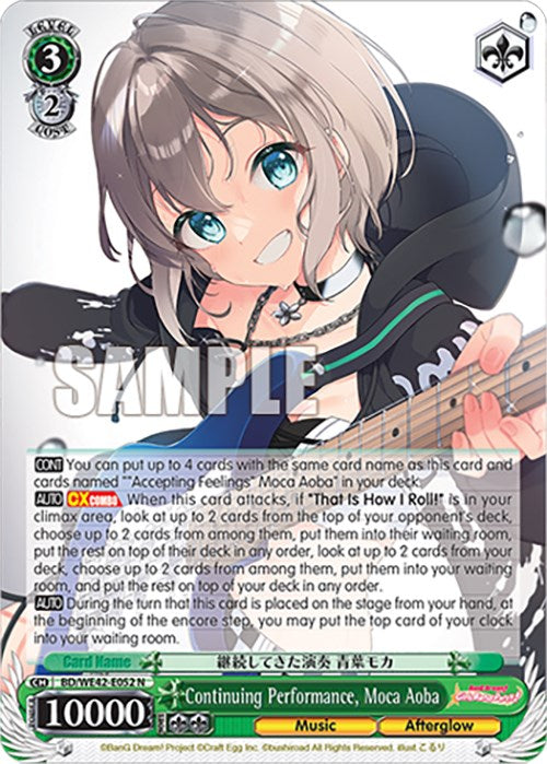 Image of Continuing Performance, Moca Aoba (BD/WE42-E052 N) [BanG Dream! Girls Band Party! Countdown Collection]