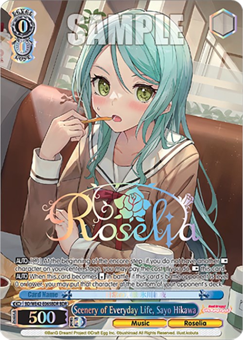 Image of Scenery of Everyday Life, Sayo Hikawa (BD/WE42-E065BDR BDR) [BanG Dream! Girls Band Party! Countdown Collection]