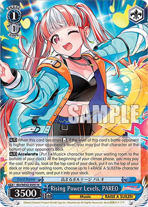 Image of Rising Power Levels, PAREO (BD/WE42-E091 N) [BanG Dream! Girls Band Party! Countdown Collection]