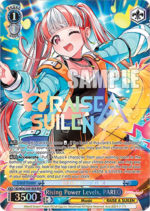 Image of Rising Power Levels, PAREO (BD/WE42-E091BDR BDR) [BanG Dream! Girls Band Party! Countdown Collection]