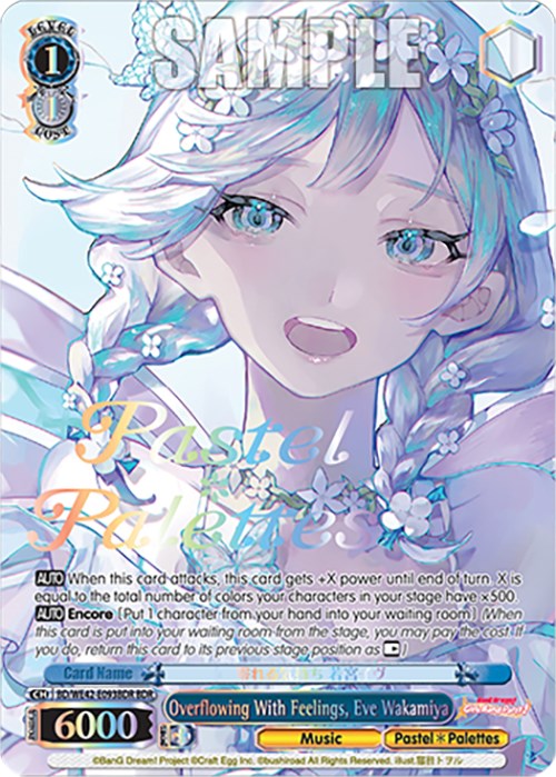 Image of Overflowing With Feelings, Eve Wakamiya (BD/WE42-E093BDR BDR) [BanG Dream! Girls Band Party! Countdown Collection]