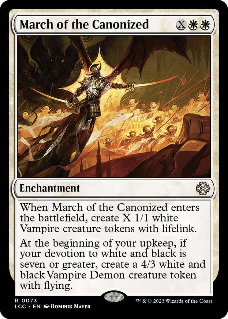 Image of March of the Canonized [The Lost Caverns of Ixalan Commander]