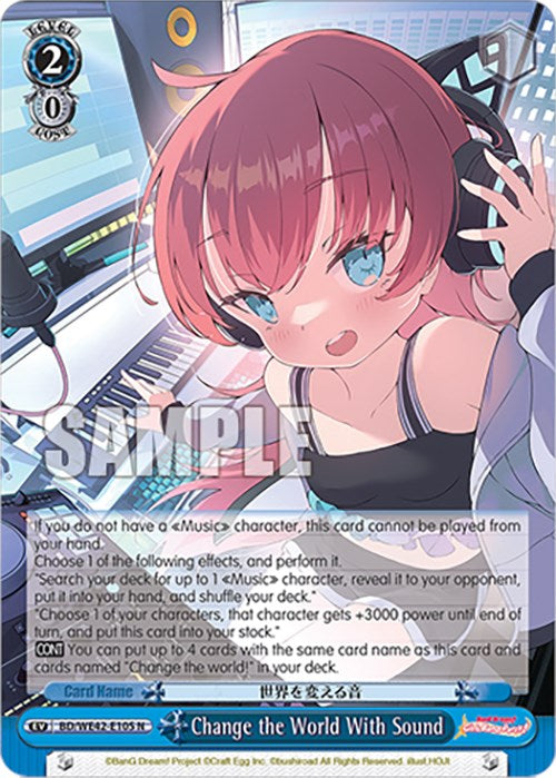 Image of Change the World With Sound (BD/WE42-E105 N) [BanG Dream! Girls Band Party! Countdown Collection]