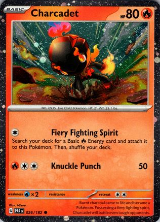 Image of Charcadet (026/182) (Cosmos Holo) [Scarlet & Violet: Paradox Rift]