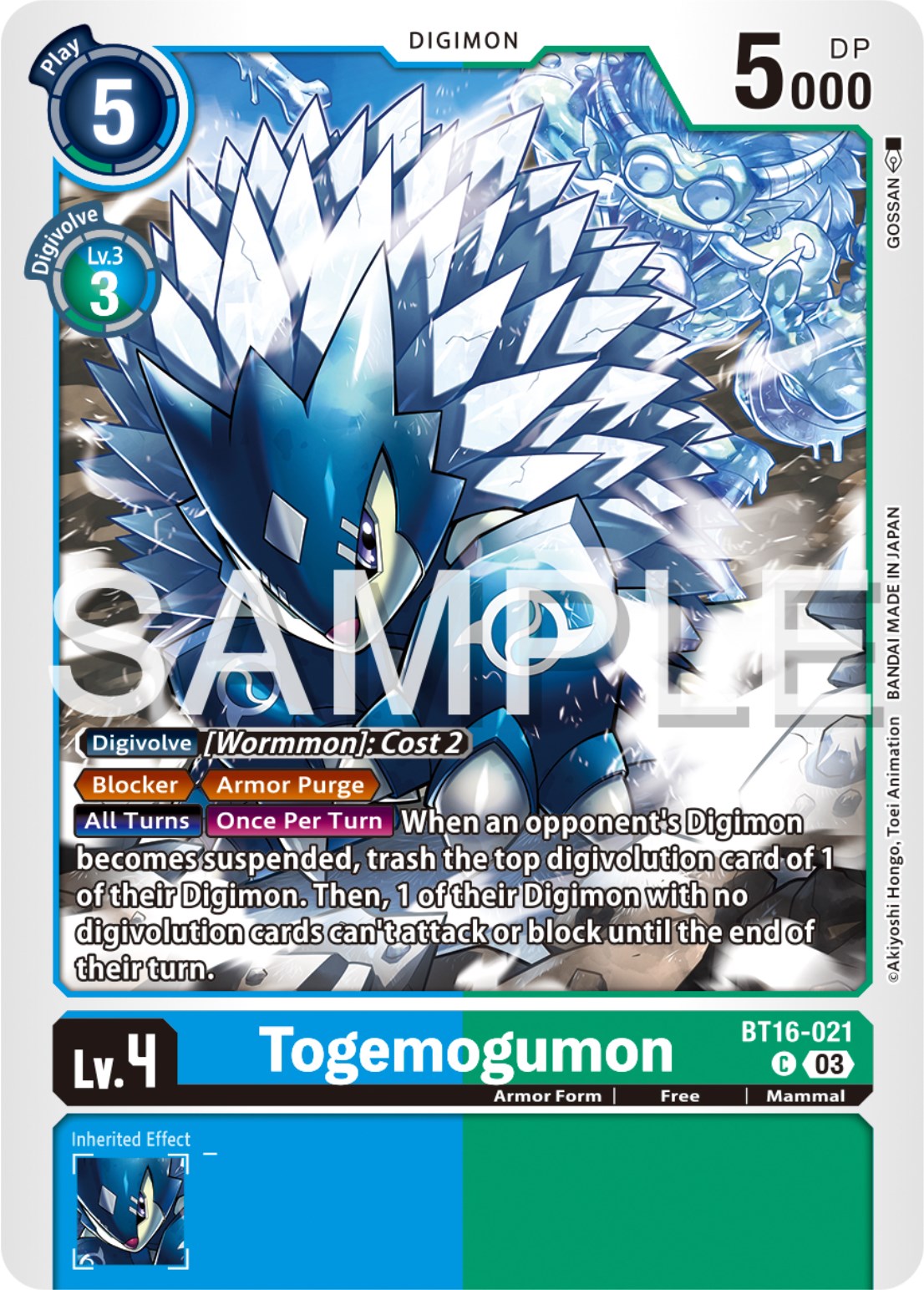Image of Togemogumon [BT16-021] [Beginning Observer]